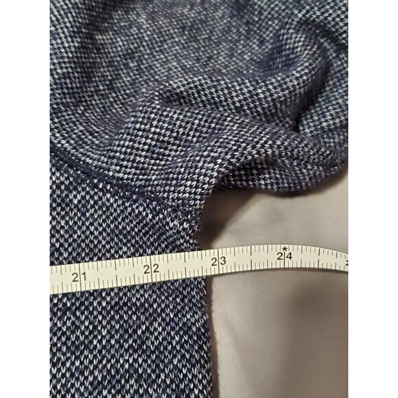 Banana Republic Men’s Hooded Henley Pullover Sweater Size L Blue Textured Knit - Picture 6 of 10